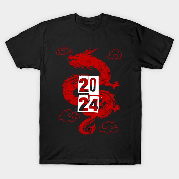 YEAR OF THE DRAGON 2024 T-Shirt by Tee Trends